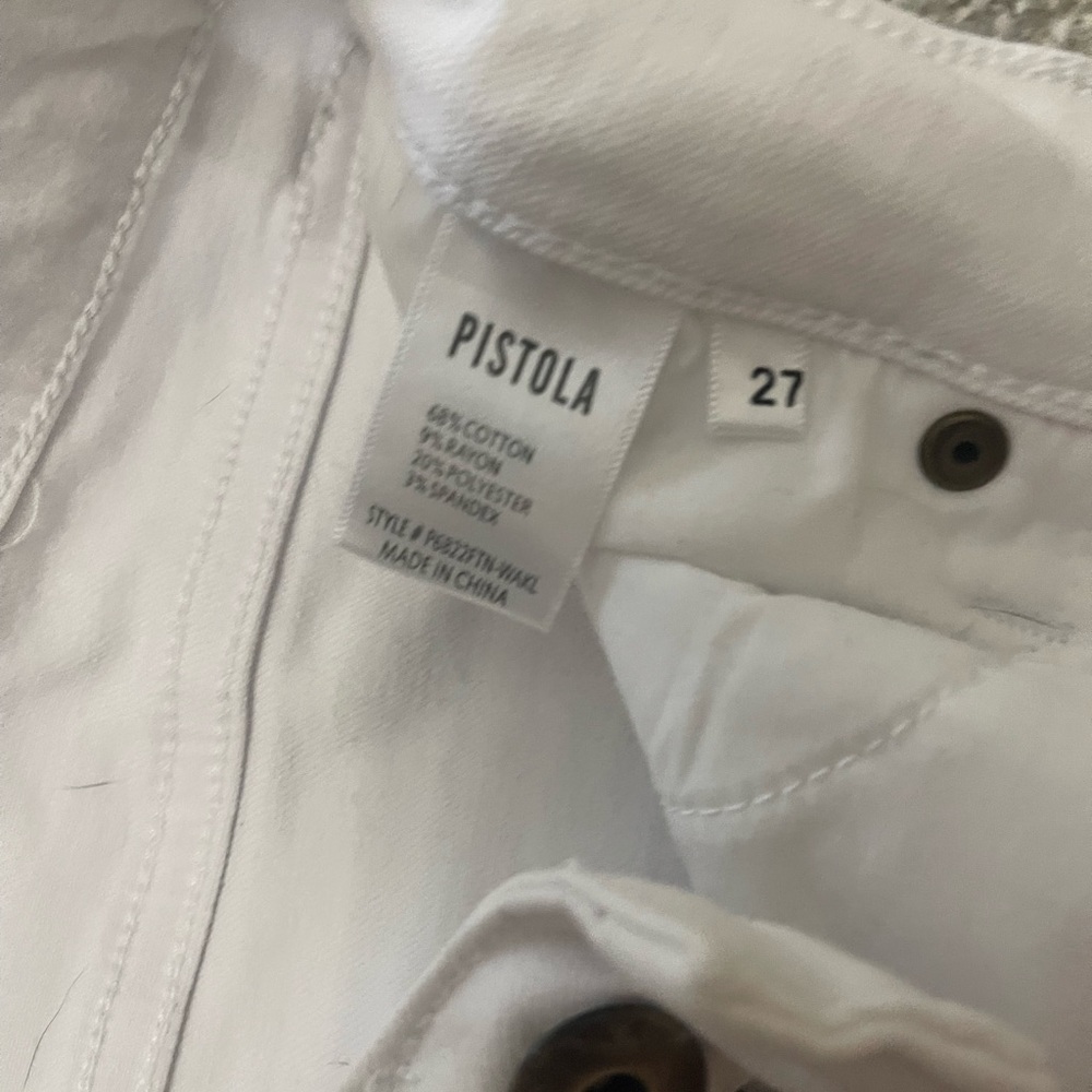 Pistola White Denim Jeans - Classic Crisp Finish